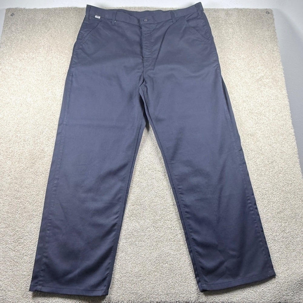 Carhartt FR Pants Mens 42x34 Navy Blue Flame Resistant Work Trousers